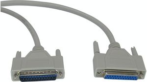 Serial Cable D-SUB 25-Pin Male - D-SUB 25-Pin Female 10m Grey